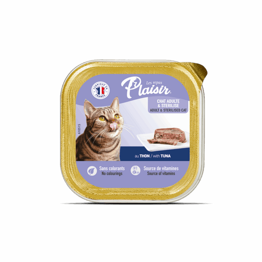 Plaisir Pate Sterilised Cat With Tuna