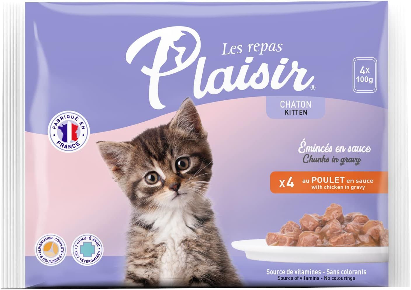 Plaisir Kitten Pouch 4X With Chicken