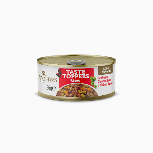 Applaws Dog Taste Toppers Tin Beef & Veg Stew 156g