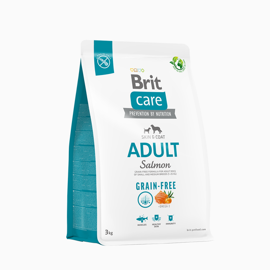 Brit Sp Dog Slm Gf Adt S/M 3Kg