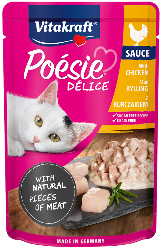 Vitakraft Poésie Délice in Sauce Chicken Flavoured 85g