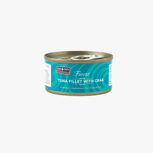Fish4Cats Finest Tuna Fillet with Crab 70g