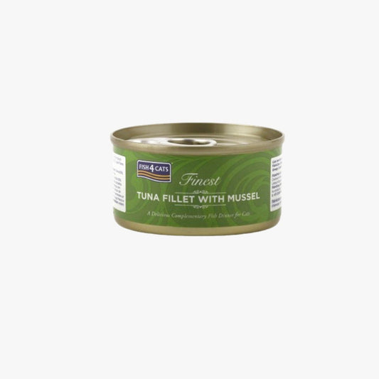Fish4Cats Finest Tuna Fillet with Mussel 70g
