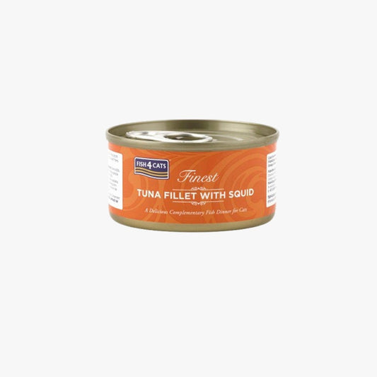 Fish4Cats Finest Tuna Fillet with Squid 70g