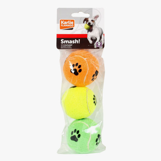 Tennisball With Sound 3Pcs Ass