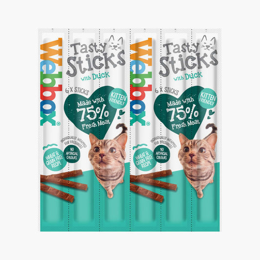 Webbox Cat Tasty Sticks W/Duck (6X5Gr)