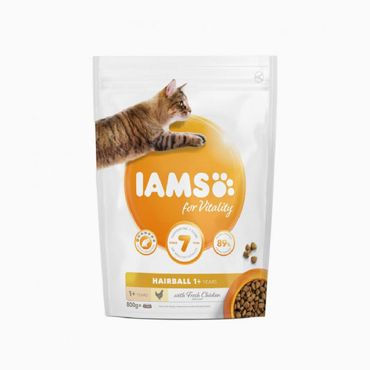 Iams Cat Adult Hairball Chicken 800g