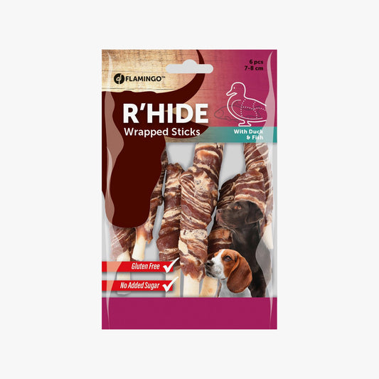 R'Hide Duck And Cod Wrapped Stick 7/8Cm 6Pcs 85Gr