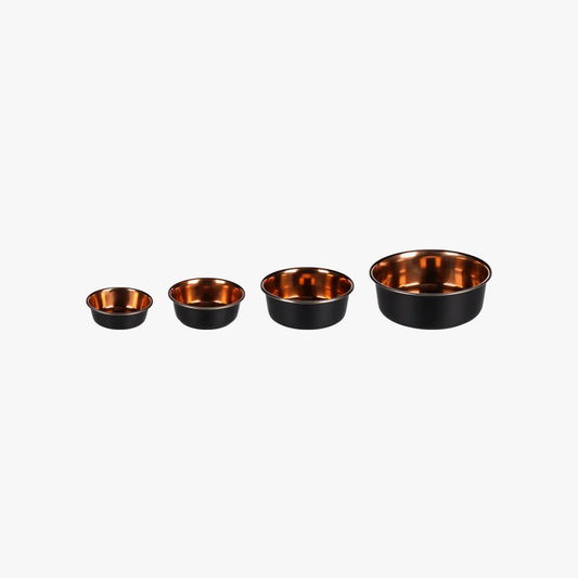 Bowl Ezra S.Steel Black Round 475Ml 13.5Cm
