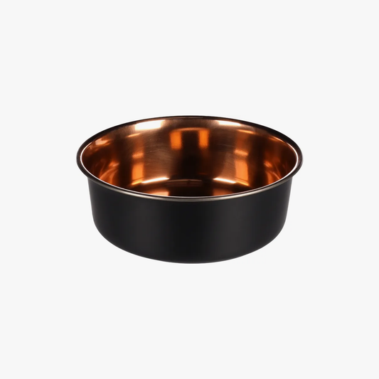 Bowl Ezra Stainless Steel Black Round 1800Ml 21Cm