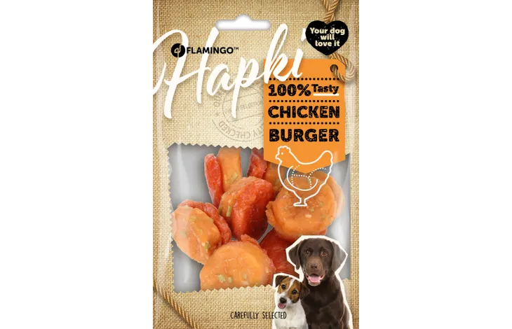 Flamingo Hapki Burger With Chicken 8Pcs 85G