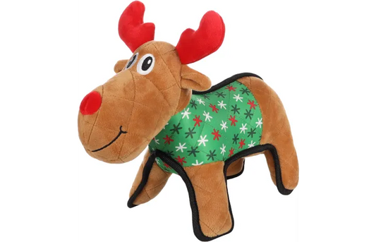CHRISTMAS DT QUILTY REINDEER BROWN
