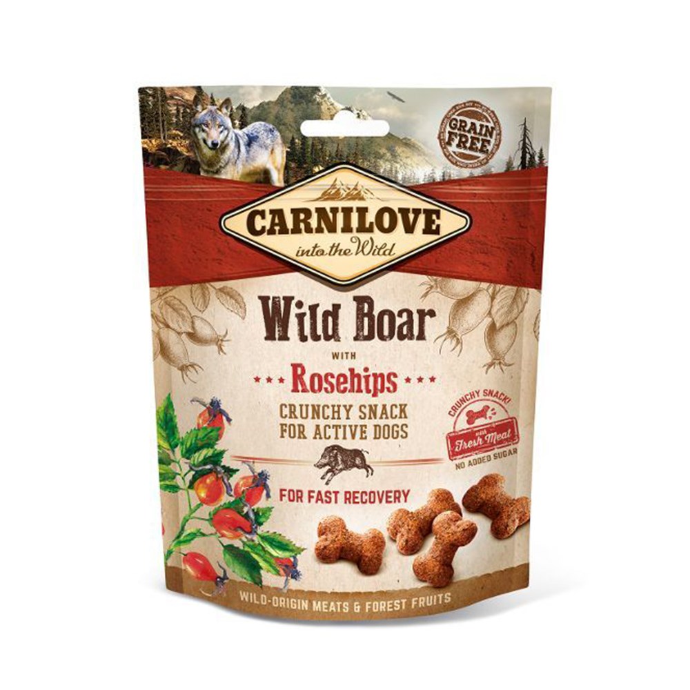 Carnilove Dog Crunchy Snack Wild Boar And Rosehips 200G