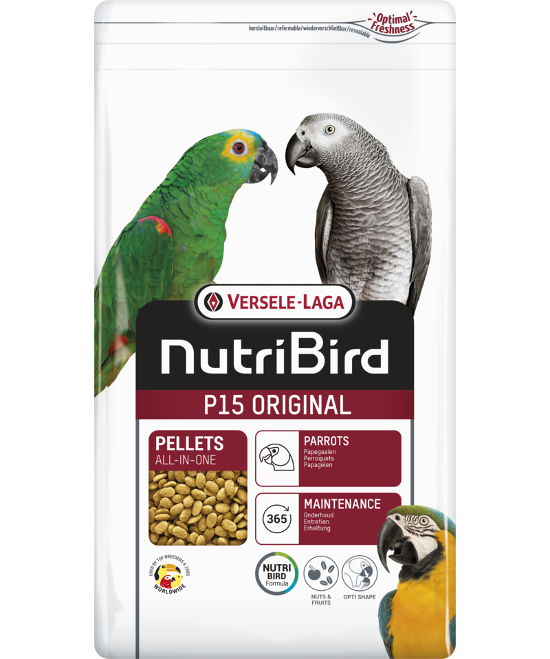 Versele-Laga NutriBird P15 Original Pellets All-in-One for Parrots 1kg