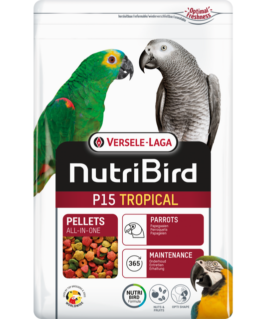 Versele-Laga NutriBird P15 Tropical Pellets All-In-One for Parrots 3kg