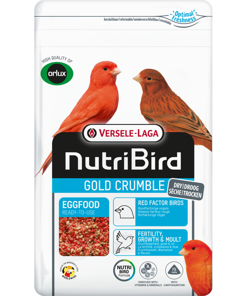 Versele-Laga NutriBird Gold Crumble for Red Factor Birds Egg Food Ready-To-Use 1kg