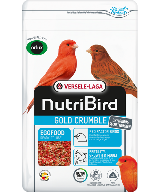 Versele-Laga NutriBird Gold Crumble for Red Factor Birds Egg Food Ready-To-Use 1kg