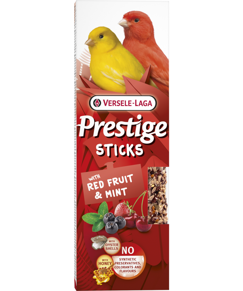 Versele-Laga Prestige Sticks w/ Red Fruit & Mint for Canaries