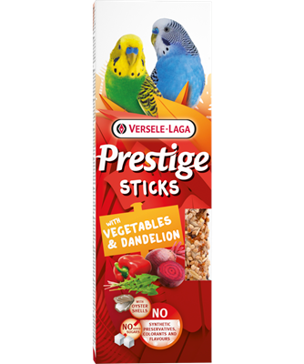 Versele-Laga Prestige Sticks w/ Vegetables & Dandelion for Budgies
