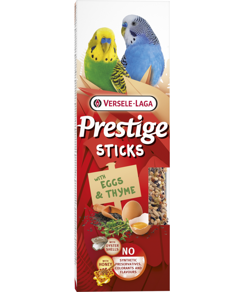 Versele-Laga Prestige Sticks w/ Eggs & Thyme for Budgies