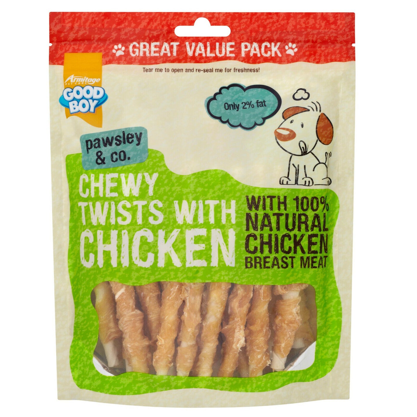 Good Boy Twists with Chicken 90G