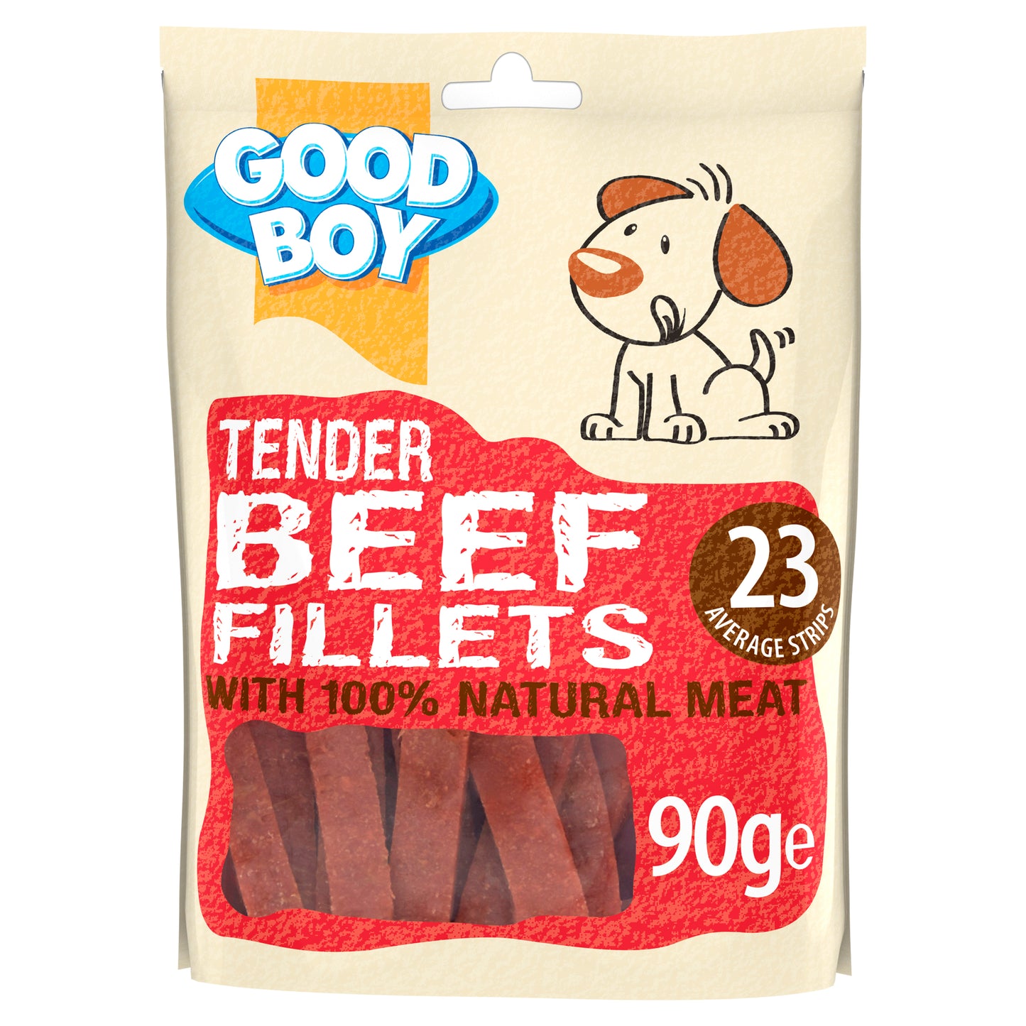 Good Boy Tender Beef Fillet 90G