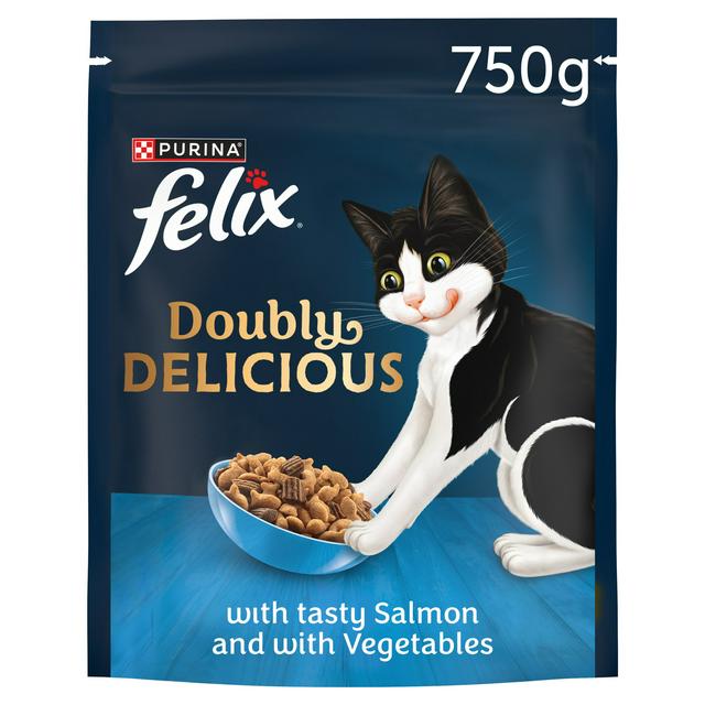 FELIX Doubly Delicious Dry Food Salmon and Vegetables 750g