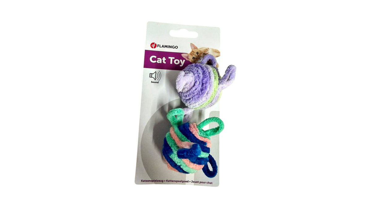 Flamingo Rattling Yarn Balls x2 pack