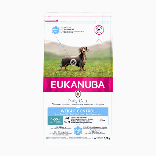 Eukanuba Dog Daily Care Adult Small & Medium Breed Weight Control Chicken 2.3kg