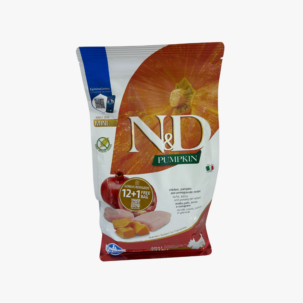 N&D Pumpkin Dog Adt Mini Chk & Pom 800G