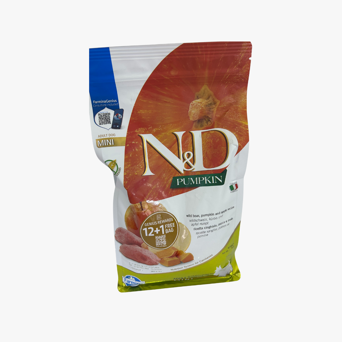 N&D Pumpkin Pup Md/Maxi Lmb/Blue 2.5Kg