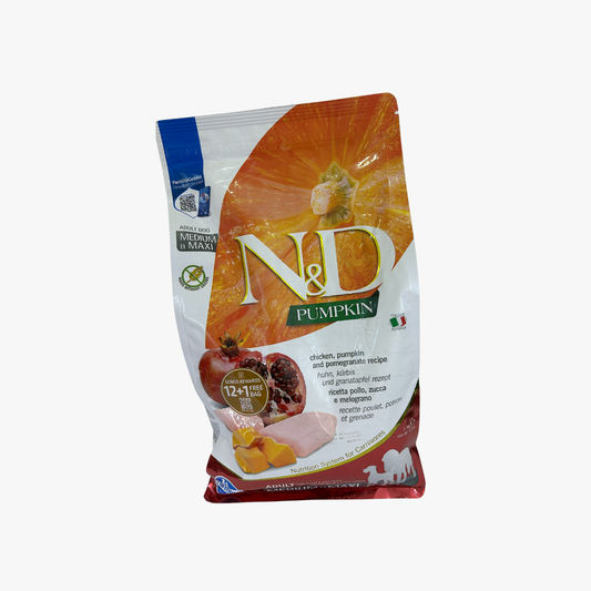 N&D P/Kin Dog Adt Md/Maxi Chk/Pom 2.5Kg