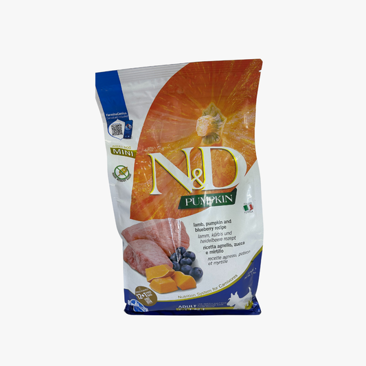 N&D Pumpkin Dog Adt Mini Lmb/Blue 2.5Kg