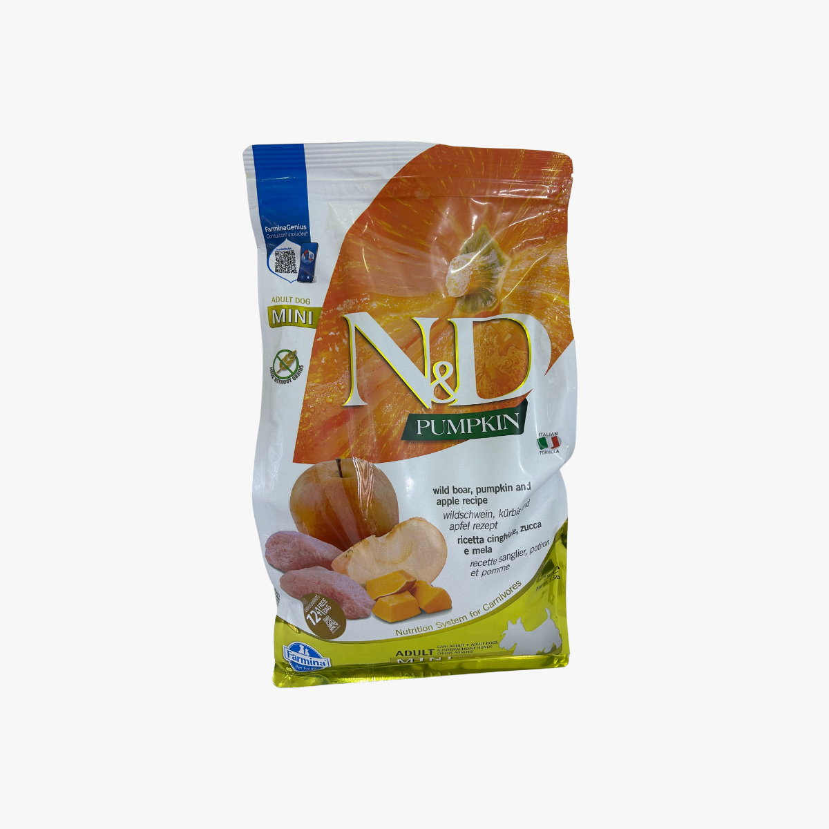 N&D Pumpkin Dog Adt Min Boar/Apple 2.5Kg