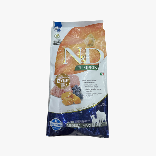 N&D P/Kin Dog Adt Md/Maxi Lmb/Blue 12Kg