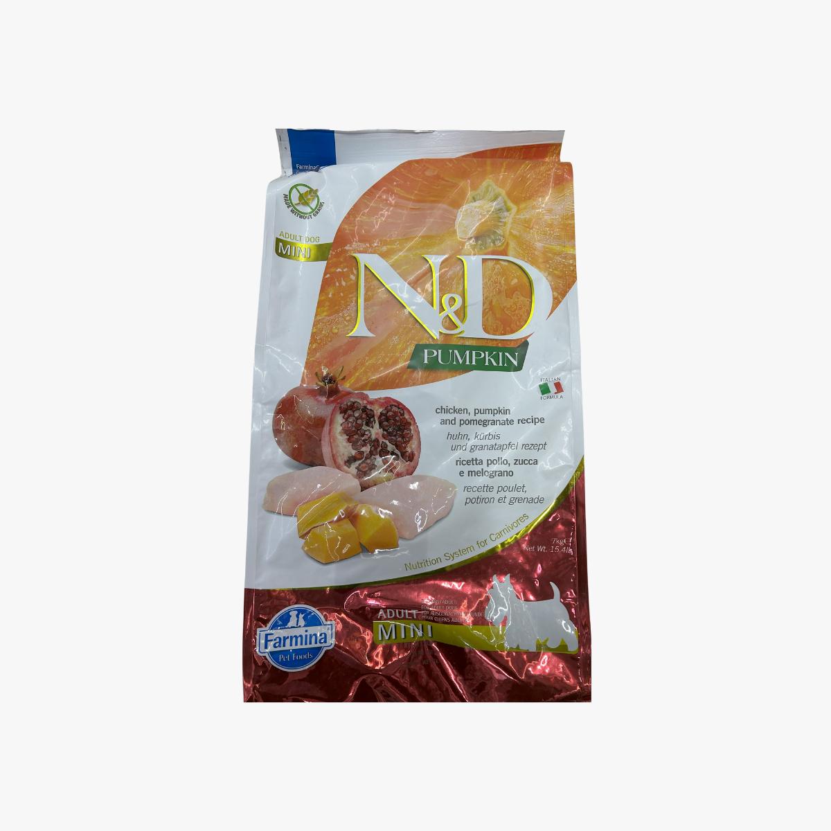 N&D Pumpkin Dog Adt Mini Chk & Pom 7Kg
