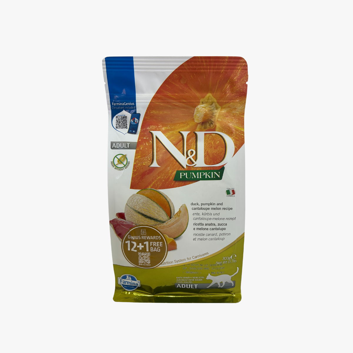 N&D Pumpkin Cat Duck & Cantaloupe 300G