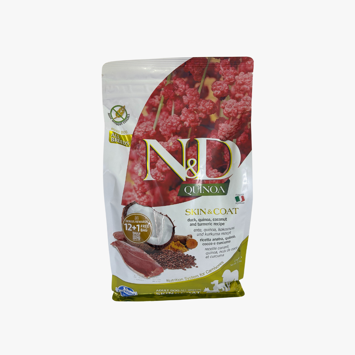 N&D Quinoa Dog Adt Skin Coat Duck 2.5Kg