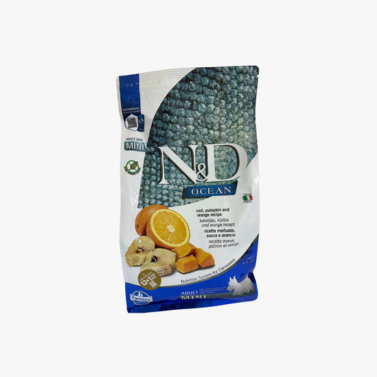 N&D Oc Dog Adt Min Cod/P/Kin/Oran 2.5Kg
