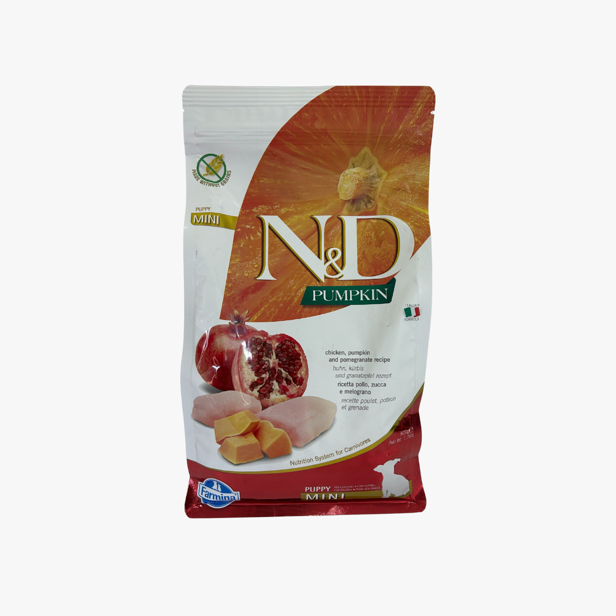N&D Pumpkin Puppy Mini Chk & Pom 800G