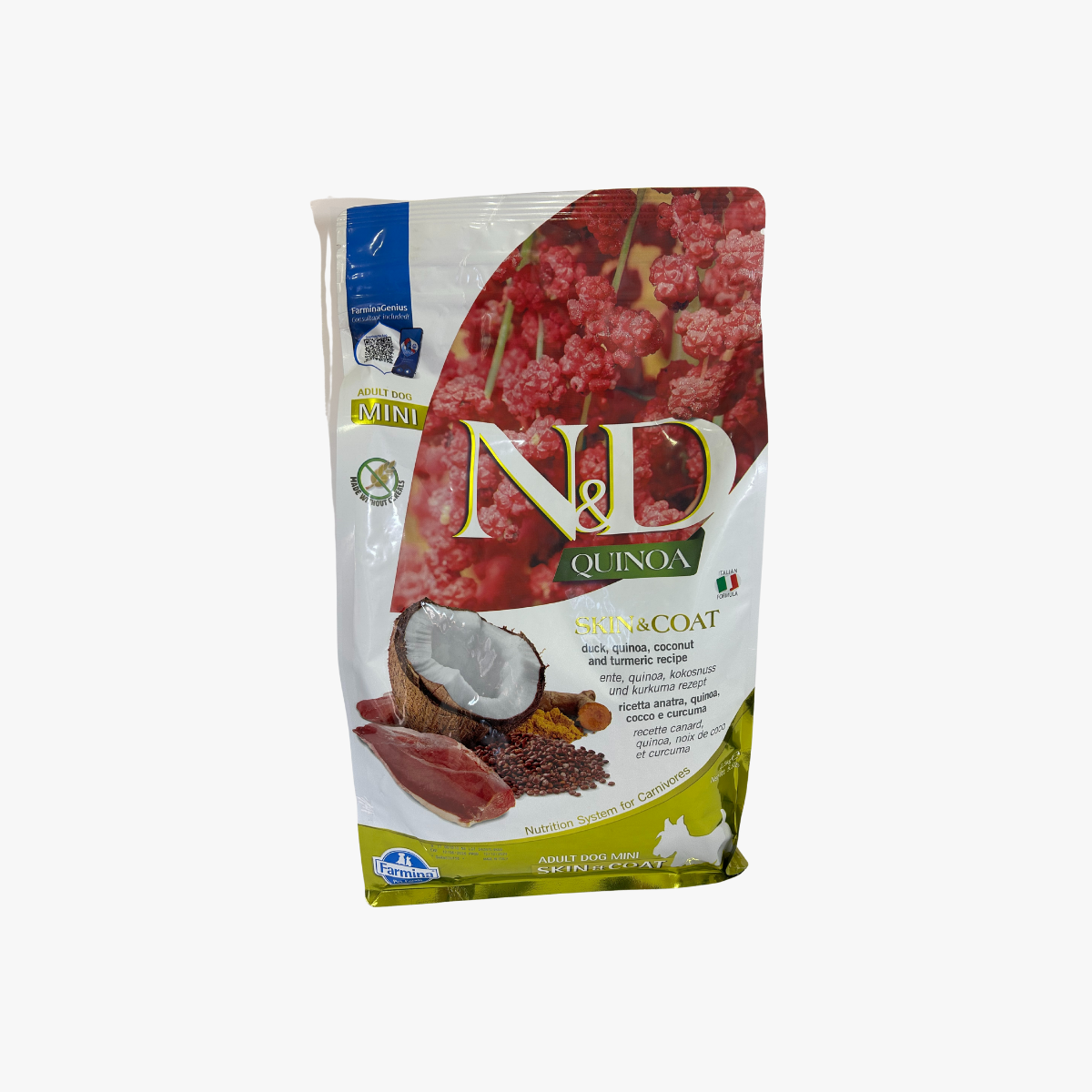 N&D Quin Dog Adt Min Skin Coat Duc 2.5Kg