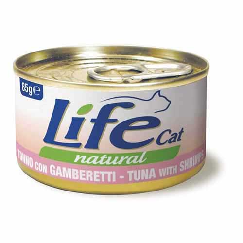 Lifecat Natural Tuna With Shrimp 85G