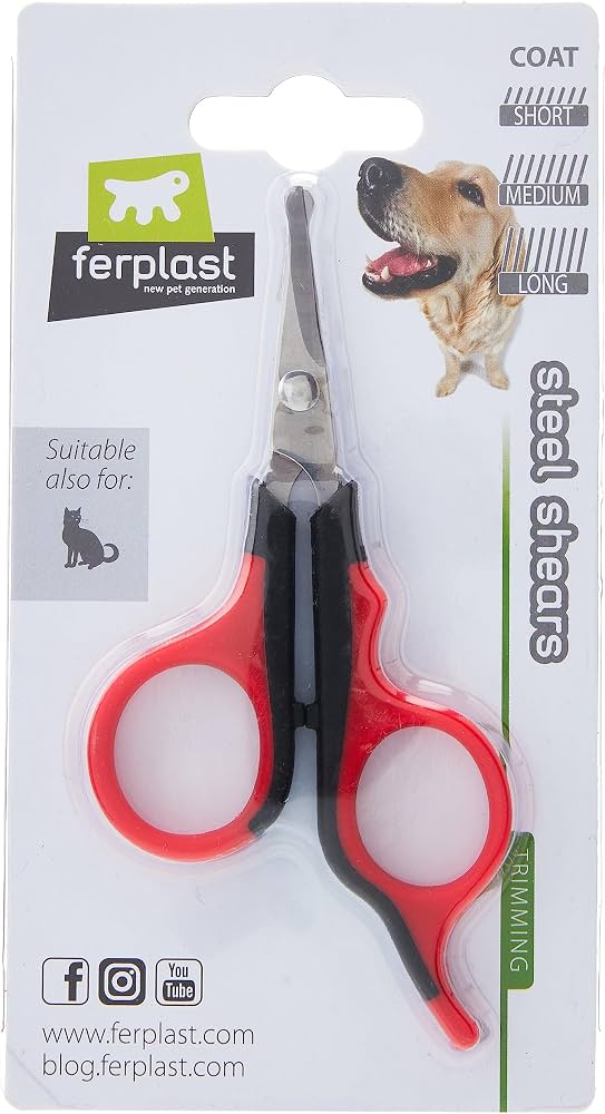 Ferplast Steel Shears for Trimming Coat