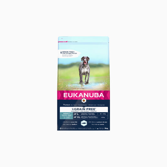 Eukanuba Dog Grain Free Adult Large Breed Ocean Fish & Salmon 3kg
