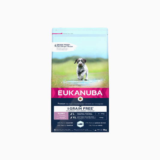 Eukanuba Dog Grain Free Puppy Large Breed Ocean Fish & Salmon 3kg
