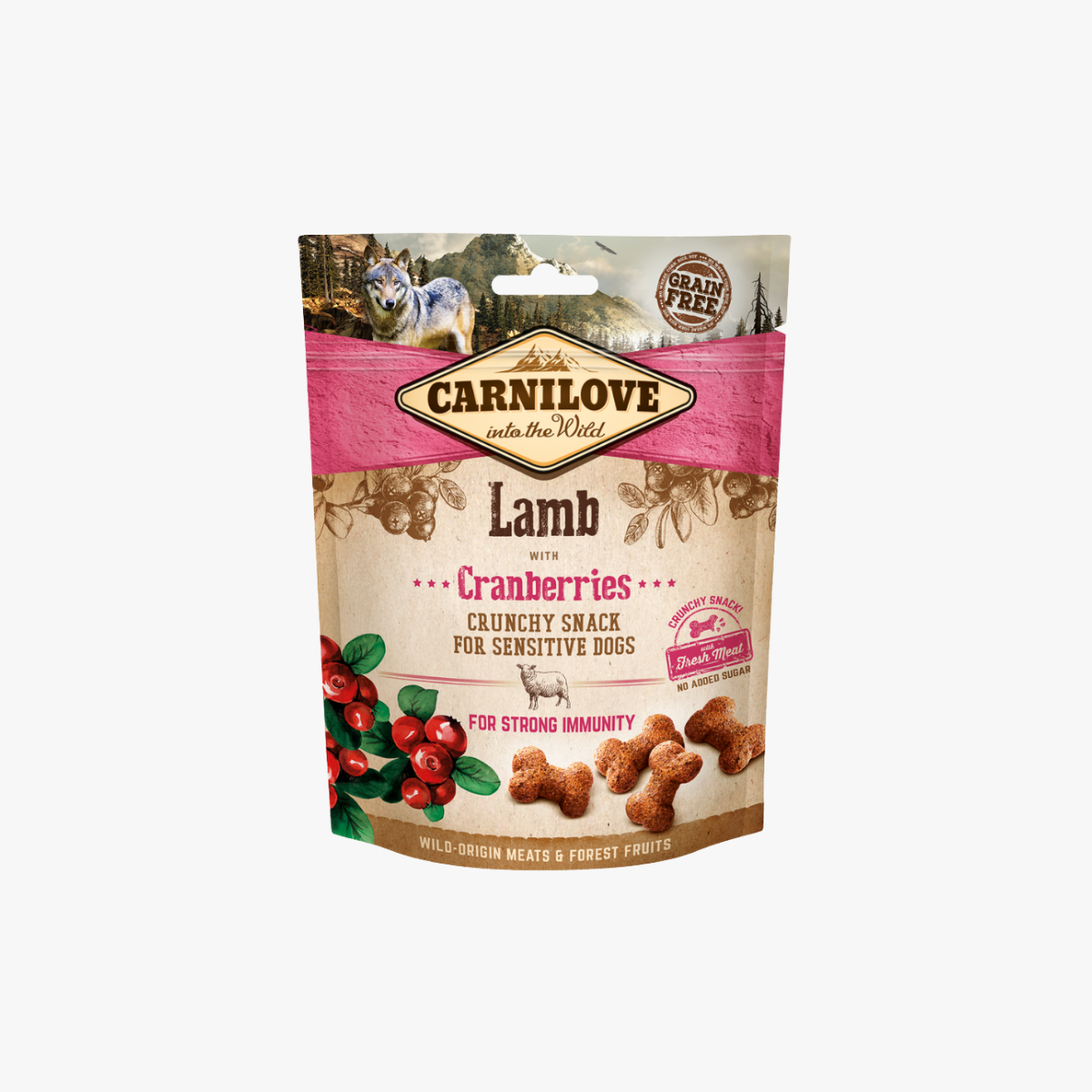 Clove Dog Crny Snk Lmb/Cranberries 200G