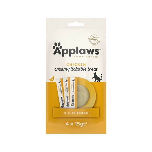 APPLAWS CHICKEN CREAMY LICKABLE TREAT X 4 15G