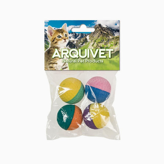 ARQUIVET Cat Toy - Sponge Balls X 4Pcs