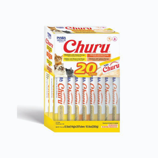 Churu 628 Box 20 Tubes Chicken & Beef Variety