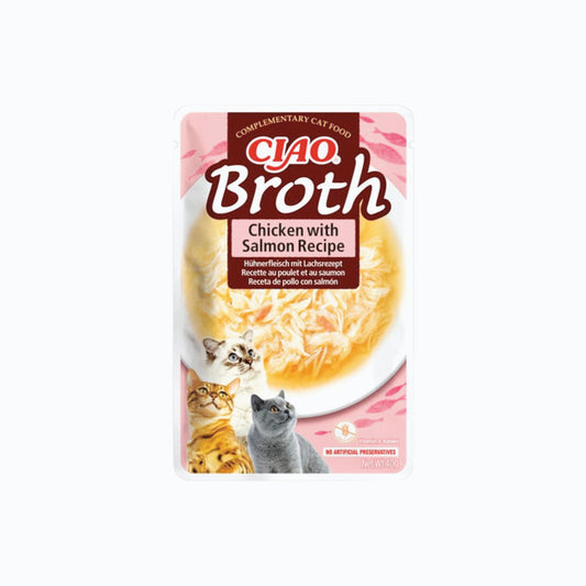 Churu Ciao Eu828 Broth Chicken W/Salmon